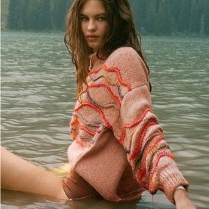 Urban Outfitters Squiggle Crewneck Sweater